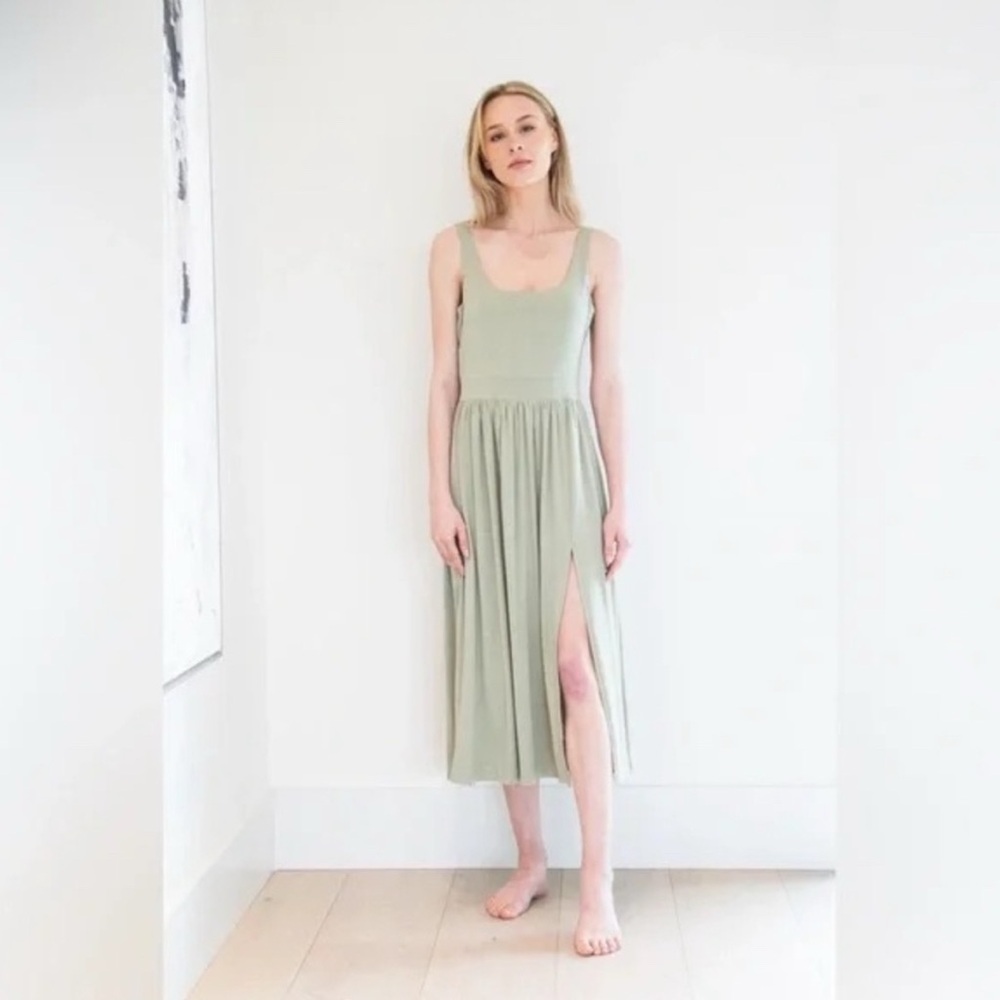 PRIV Penelope Dress - Market Dress in soft sage Women’s size Small